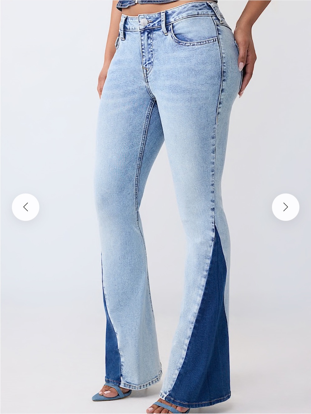 True Religion Light Blue Back-Pocket Jeans